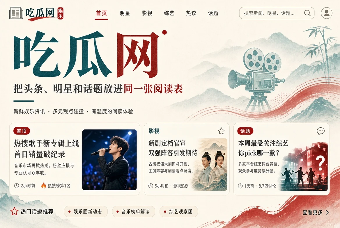 吃瓜网资讯封面与内容主题